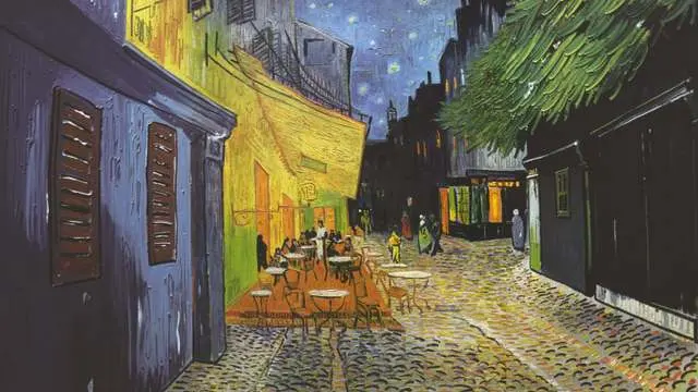 Café Terrace at Night by Vincent van Gogh, 1888